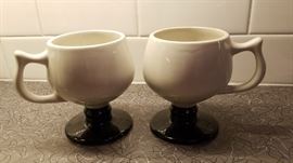 Hall ceramic Deco coffee mugs