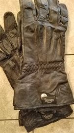 Triumph motorcycle leather gloves