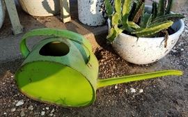 antique gardening water pot