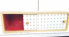 small case-study medicine cabinet/cubby