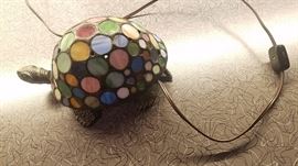 cute stain-glass turtle night light