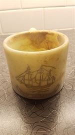 "Friendship Ship" Old Spice shaving soap mug
