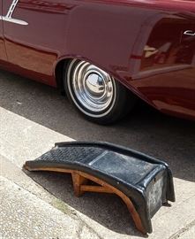 pair of metal car ramps