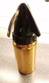 Brass seltzer bottle