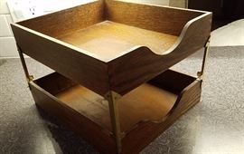 wooden in/out desk boxes