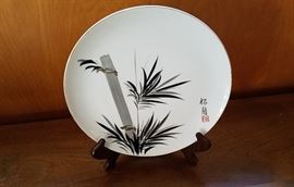 Hand painted Japanese china plate