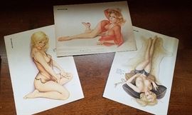 Vintage Vargas girl centerfolds