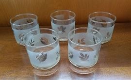 Silver leaf cocktail glasses