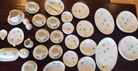 67 pieces of Franciscan Starburst dinner ware