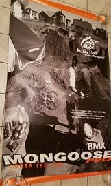 huge Fuzzy Hall mongoose bmx poster
