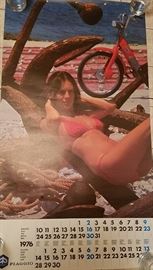 1976 Vespa moped calendar