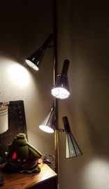 fantastic Danish pole lamp (and pirate ship TV lamp)