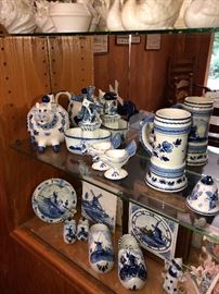 Dutch Holland Blue Ceramics  some English