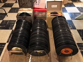 45 Records  and one crate of Rock Albums not pictured