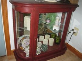 Hall way curio cabinet