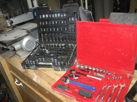 Many Like New Socket & Wrench Sets, Dremmel Set Also
