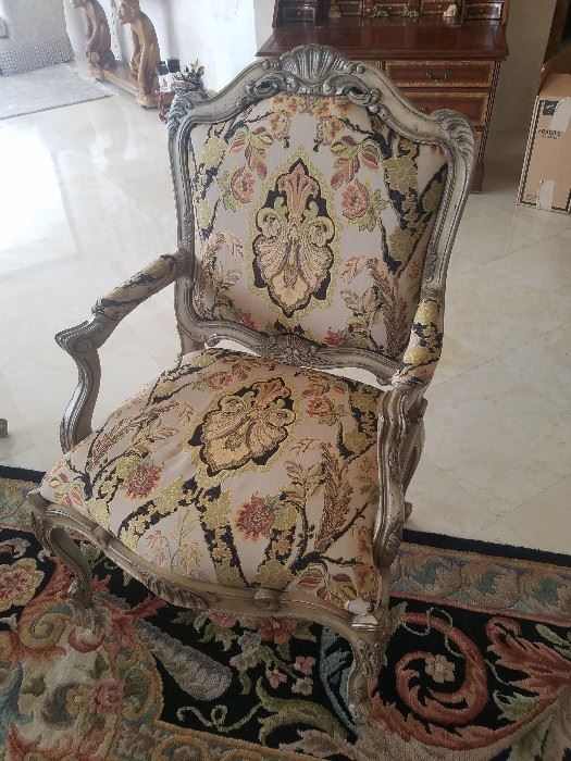 Pair of Arm Chairs - Floral