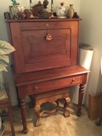 Early American drop front desk