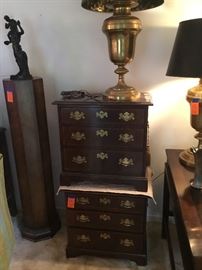 Two Baker signed chest 