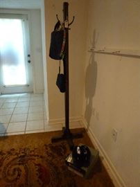 Mission style wood coat rack