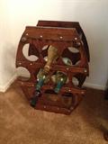 Unique wine rack.