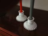 Candle holders.
