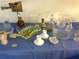 Assorted glassware