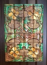 Original artwork, incredible! Each tile measures 9.5" square (Five additional tiles not pictured)