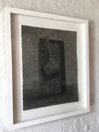 Artist Shimon Okshteyn.....Stux Gallery.  Art measures 11"H x 8 3/4"W (15"H x 13"W with frame).