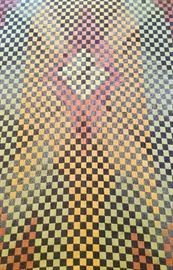 Hand crafted throw blanket by Tennessee artist. 