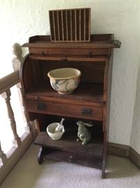 Antique secretary with provenance of New Orleans shop. 
