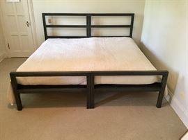 King bed (two twins) from Room and Board with mattresses. 