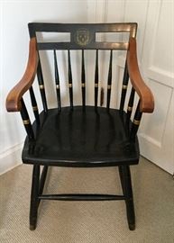 Harvard Law School maple armchair made by Nichols and Stone