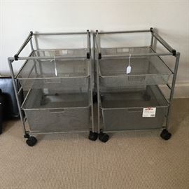 Elfa storage carts