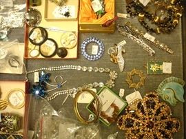 Victorian and Costume Jewelry.