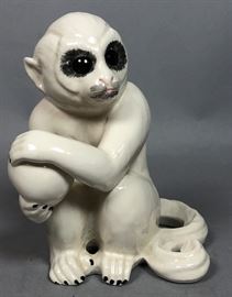Lot 20 Italian Modernist Ceramic Pottery Monkey Figure. 