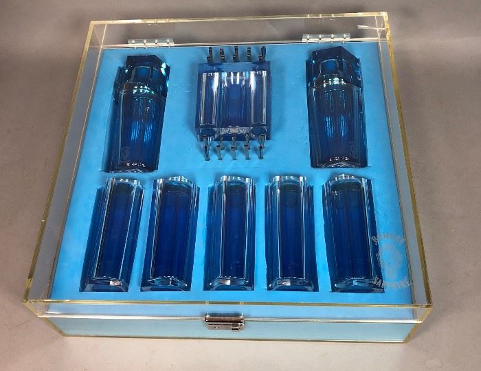 Lot 31 BOMBAY Sapphire Boxed Drink Set. Designer Collect