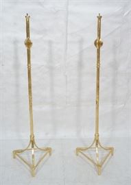 Lot 55 Pr GIACOMETTI style Floor Lamp Bases. Modernist a