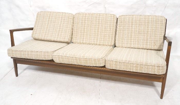 Lot 72 SELIG Modernist Sofa Couch. Flared Arms. 