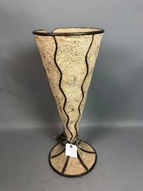 Lot 132 SARREID Cone Form Table Lamp. Textured panels in 