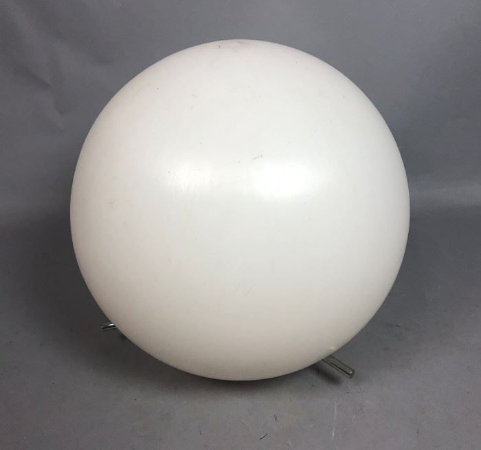 Lot 135 Paul Mayen Plastic Sphere Table Lamp. Chrome acce