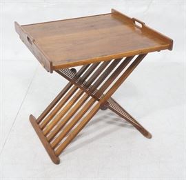Lot 137 DREXEL Campaign Style Folding Table. KIP STEWART,