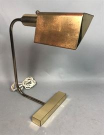Lot 205 GERARD THURSTON Style Brass Desk Task Lamp. Trian