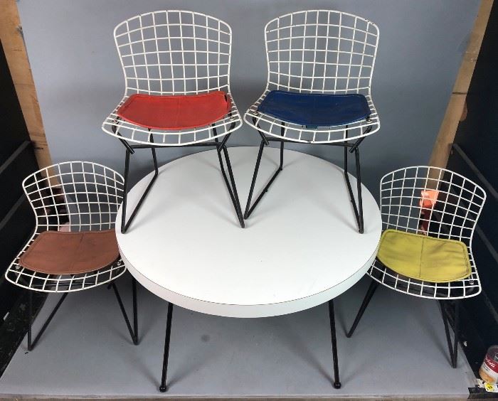 Lot 347 5pc HARRY BERTOIA Childs Play Set. Table  4 KNO