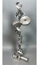 Lot 390 JOE SELTZER Industrial Metal Table Sculpture