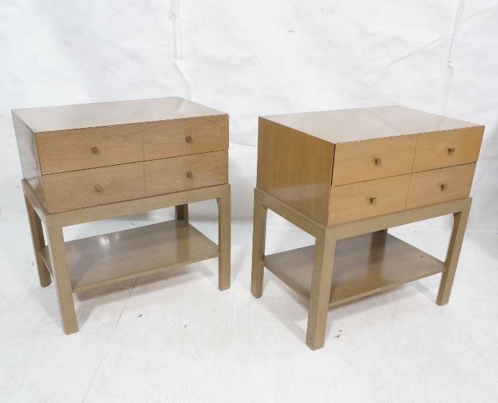 Lot 412 Pr ALBERT Night Stands End Tables. Chest form top