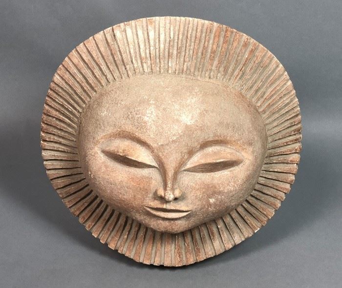 Lot 441 AUSTIN PRODUCTIONS 1969 Sun Face Sculpture. Marke