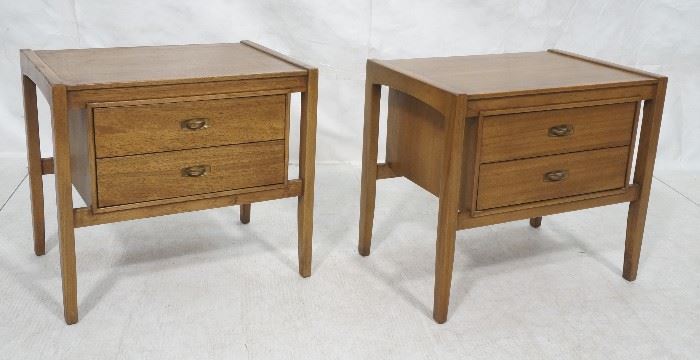 Lot 454 Pr DREXEL American Modern End Tables. Night Stand