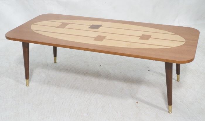 Lot 498 Italian Modern Modernist Inlay Cocktail Table. Co