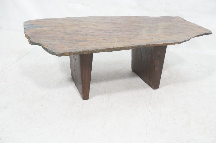Lot 509 Modernist Slate Top Cocktail Coffee Table. Wedge 